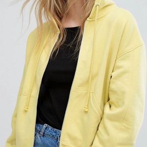 Weekday lemon oversized hoodie UNISEX